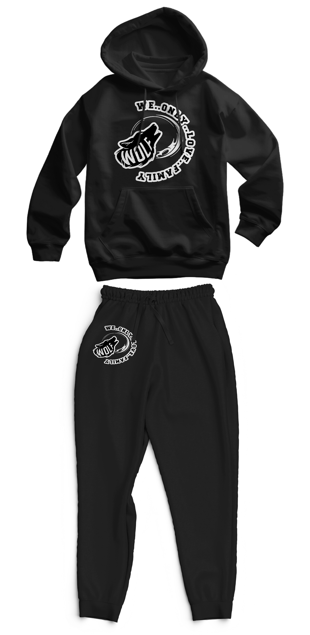 Signature "Wolf" Unisex Family Hoodie & Sweatpants Set