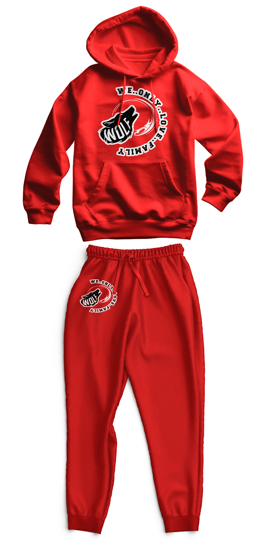 Signature "Wolf" Unisex Family  Adult Hoodie & Sweatpants Set