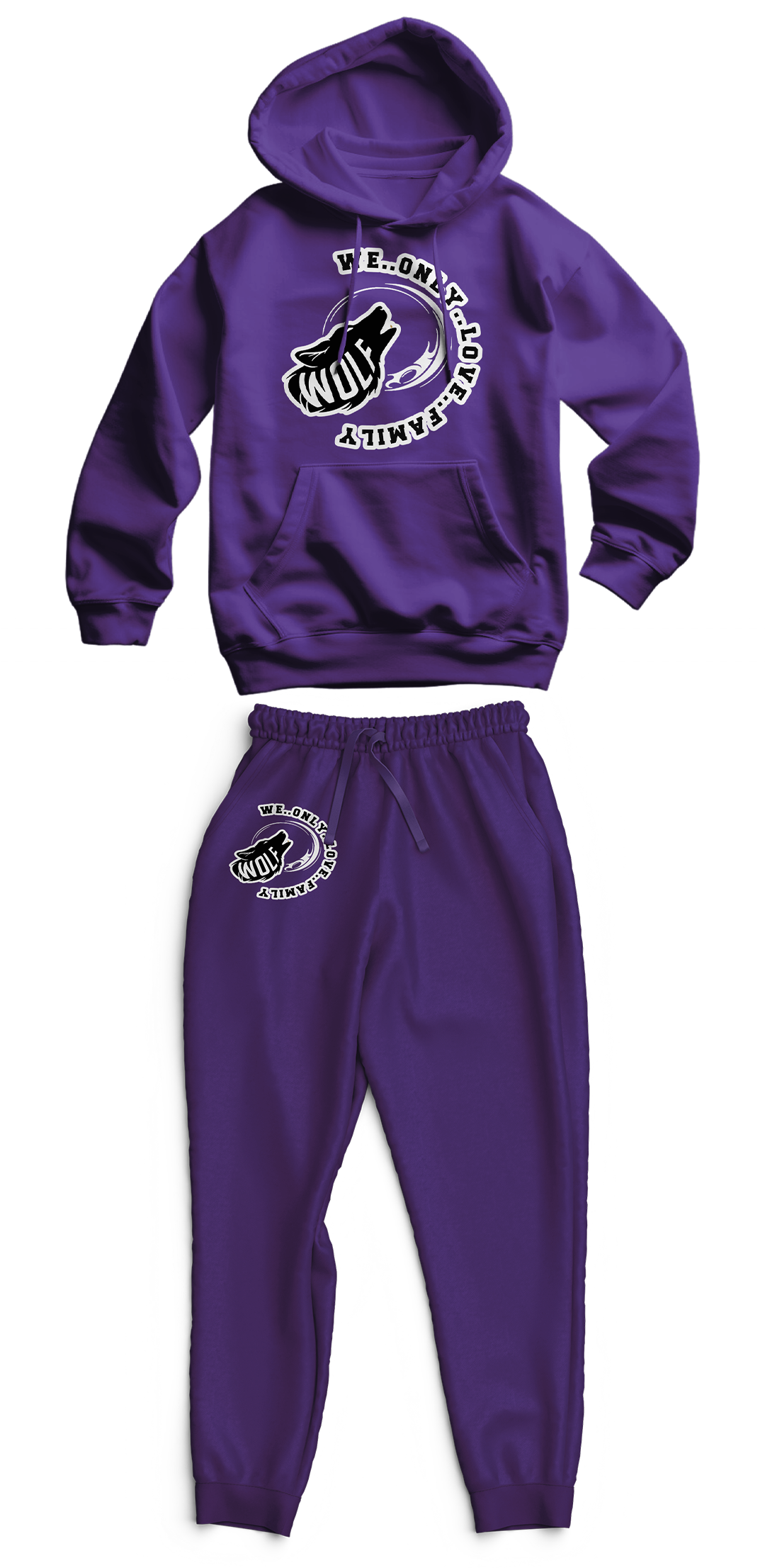 Signature "Wolf" Unisex Family Hoodie & Sweatpants Set