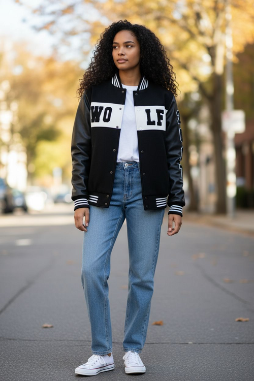 "WOLF" Varsity Jacket: Family Edition