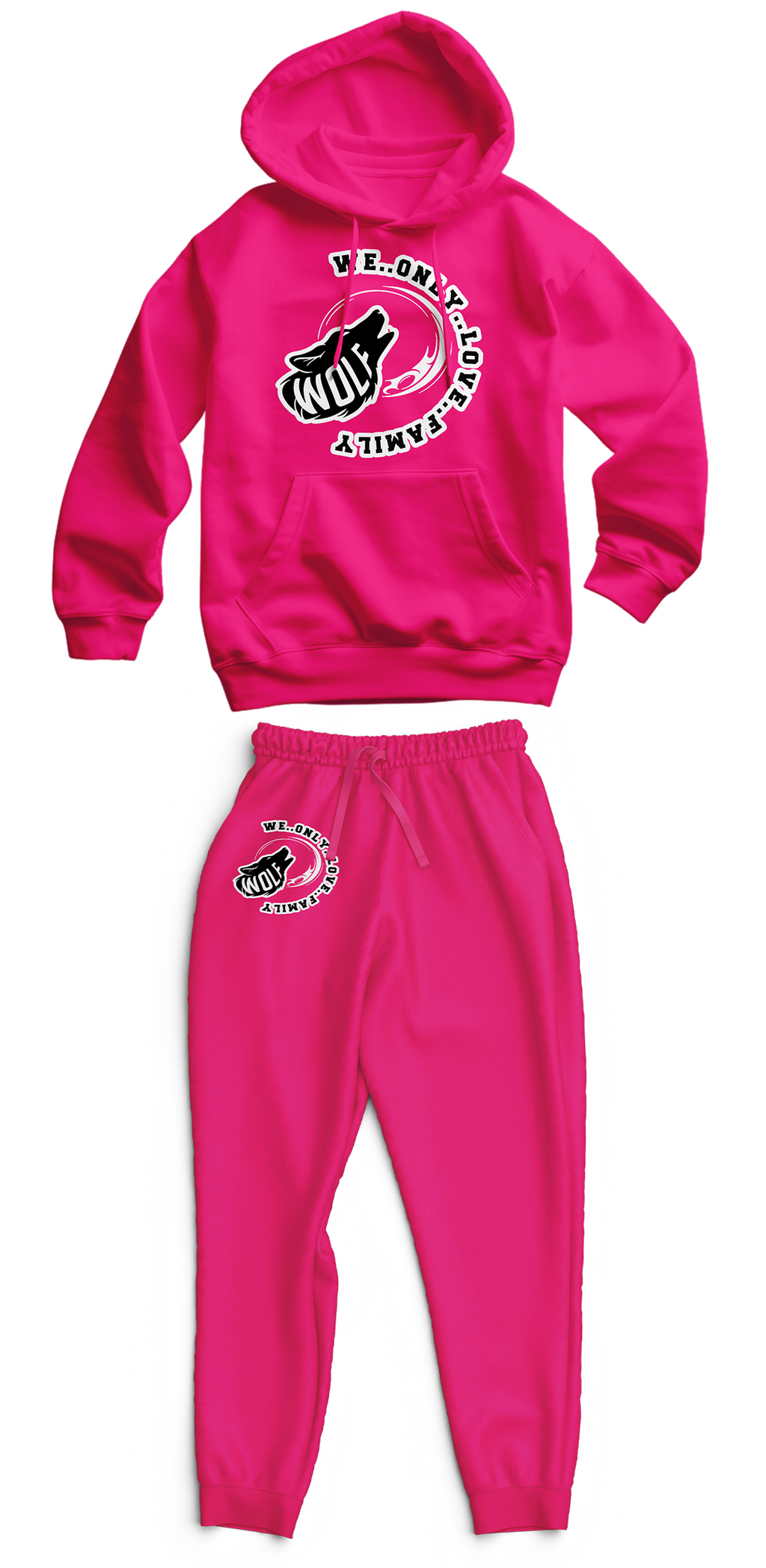 Signature "Wolf" Unisex Family  Adult Hoodie & Sweatpants Set