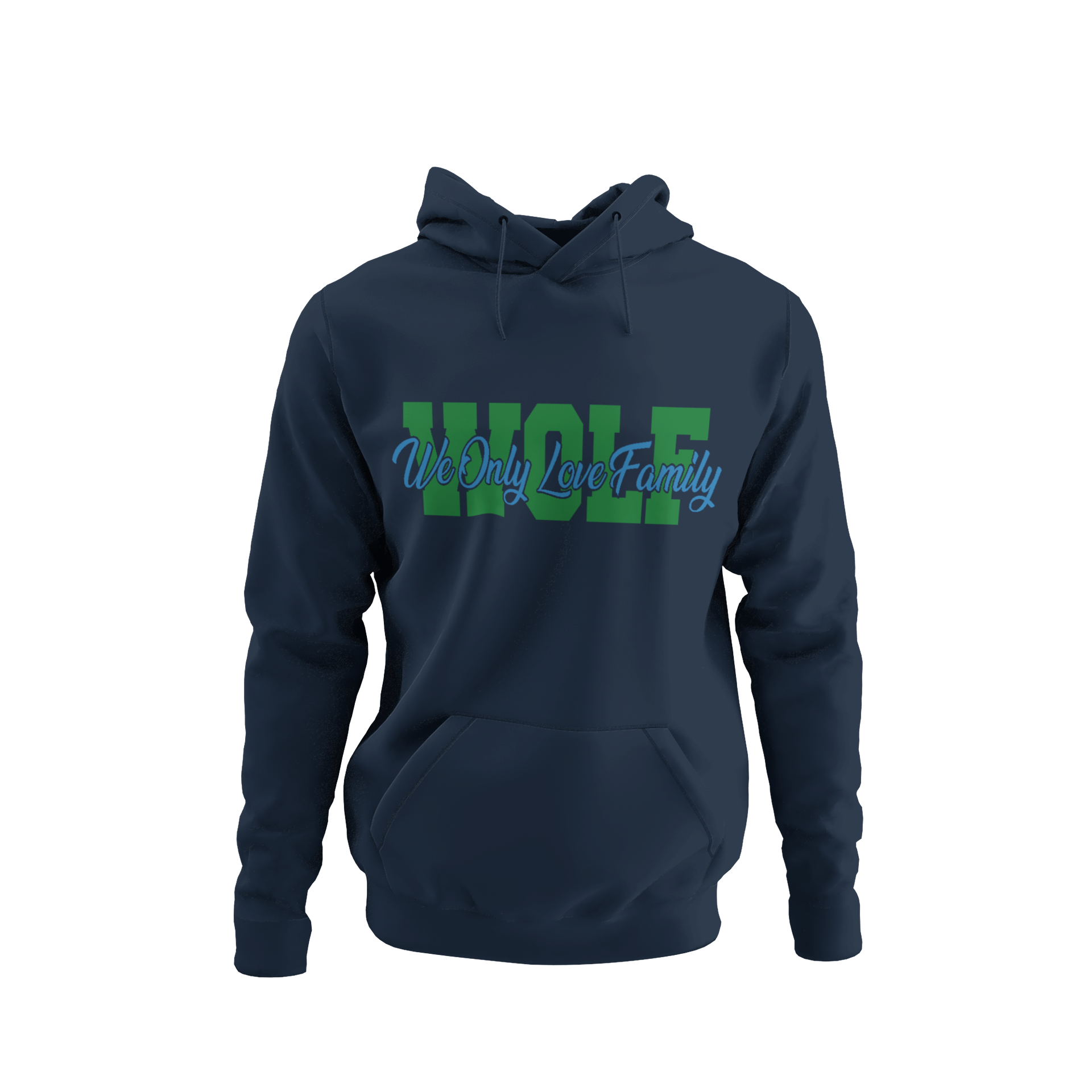WOLF Hooded Pullover Sweatshirt