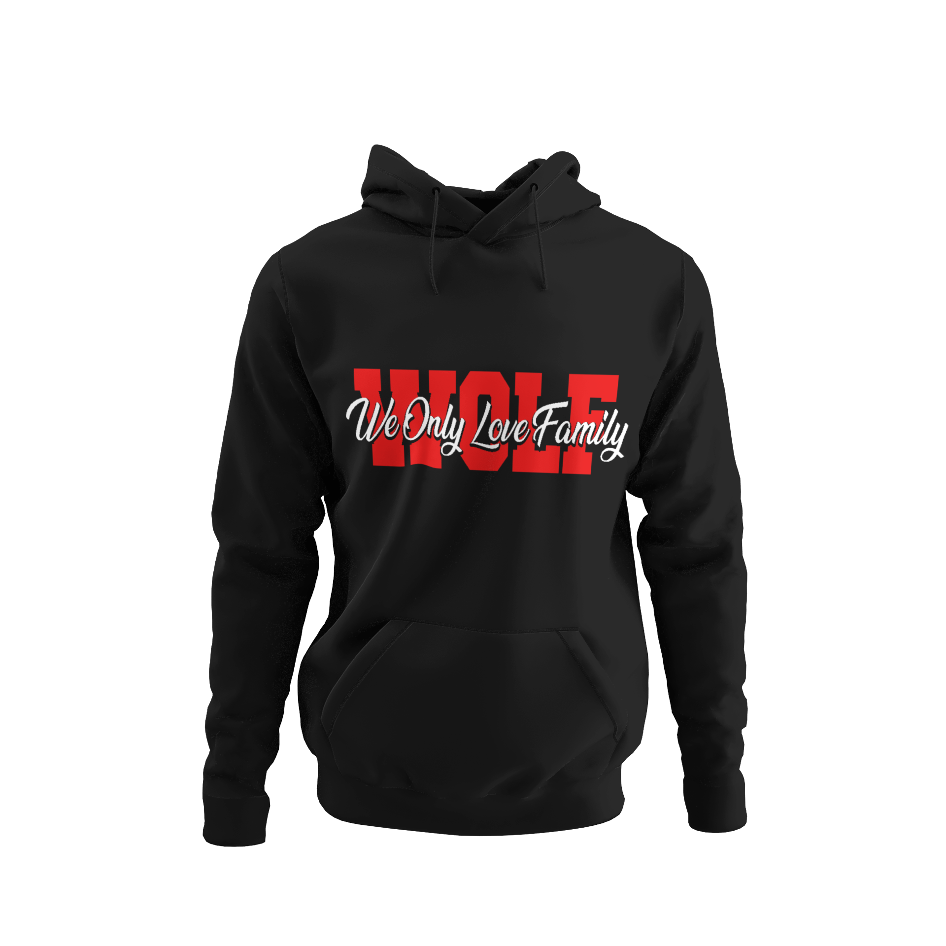 WOLF Hooded Pullover Sweatshirt