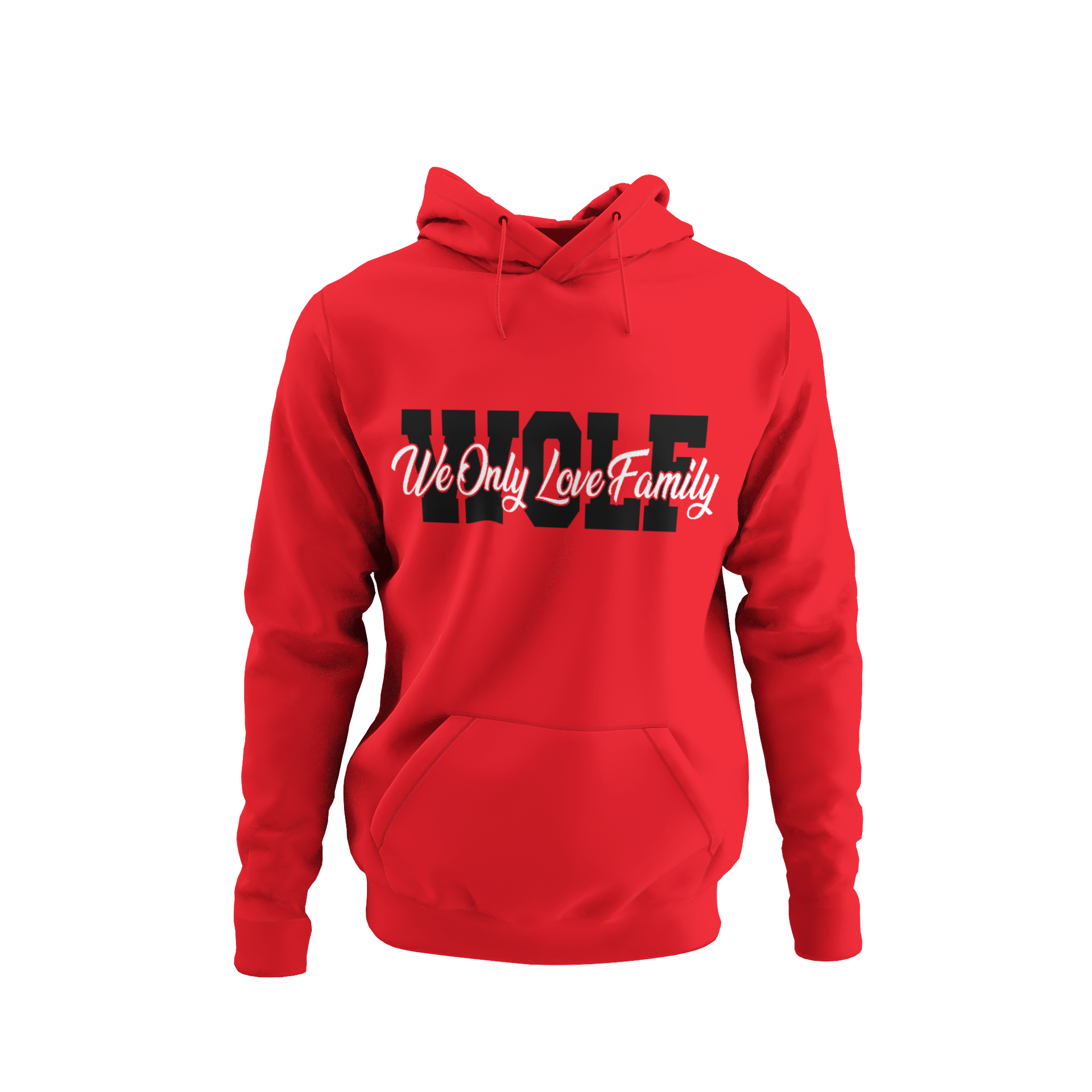 WOLF Hooded Pullover Sweatshirt