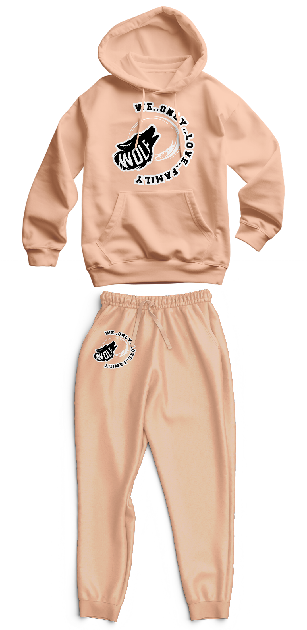 Signature "Wolf" Unisex Family  Adult Hoodie & Sweatpants Set