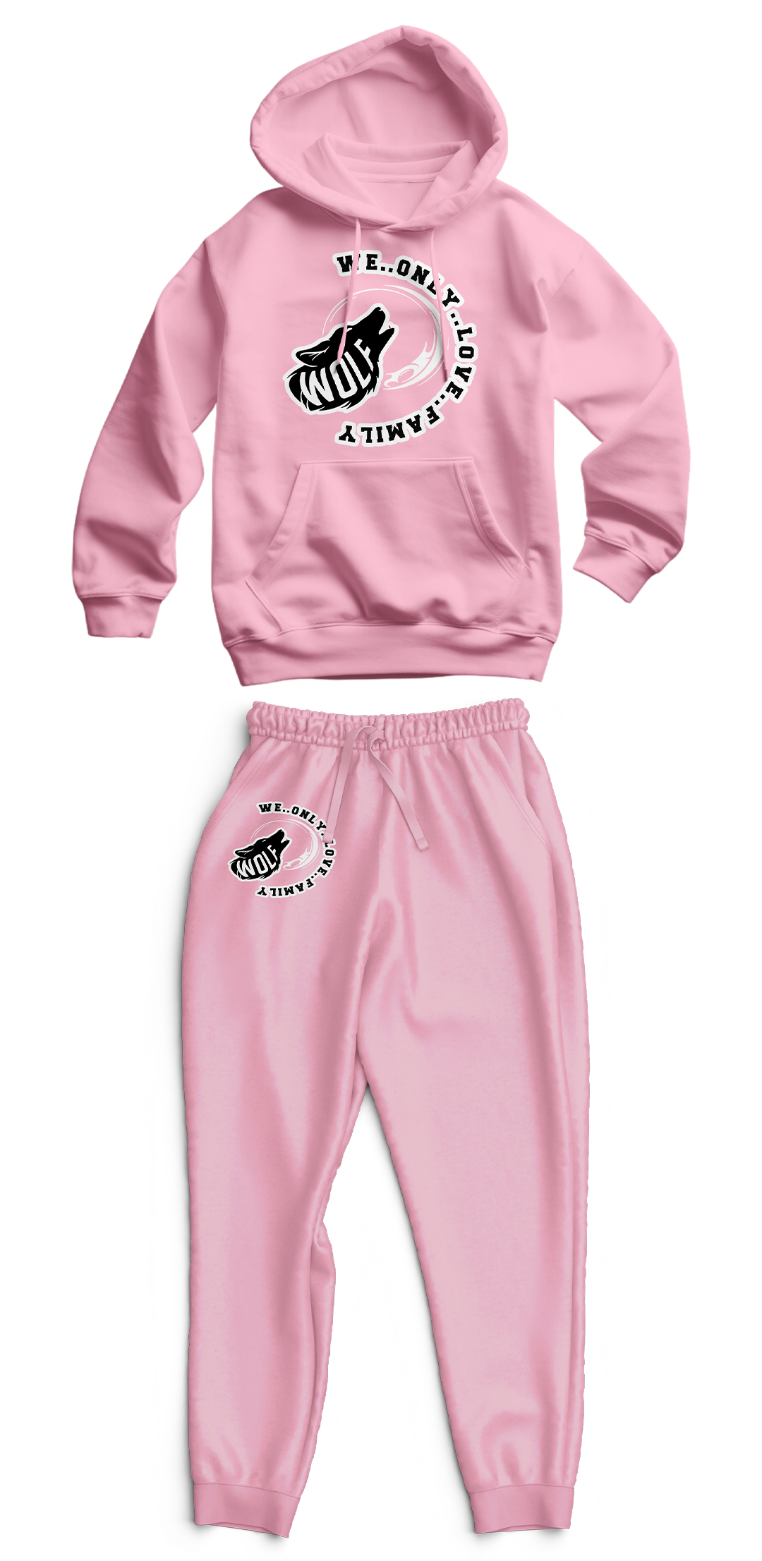 Signature "Wolf" Unisex Family  Adult Hoodie & Sweatpants Set