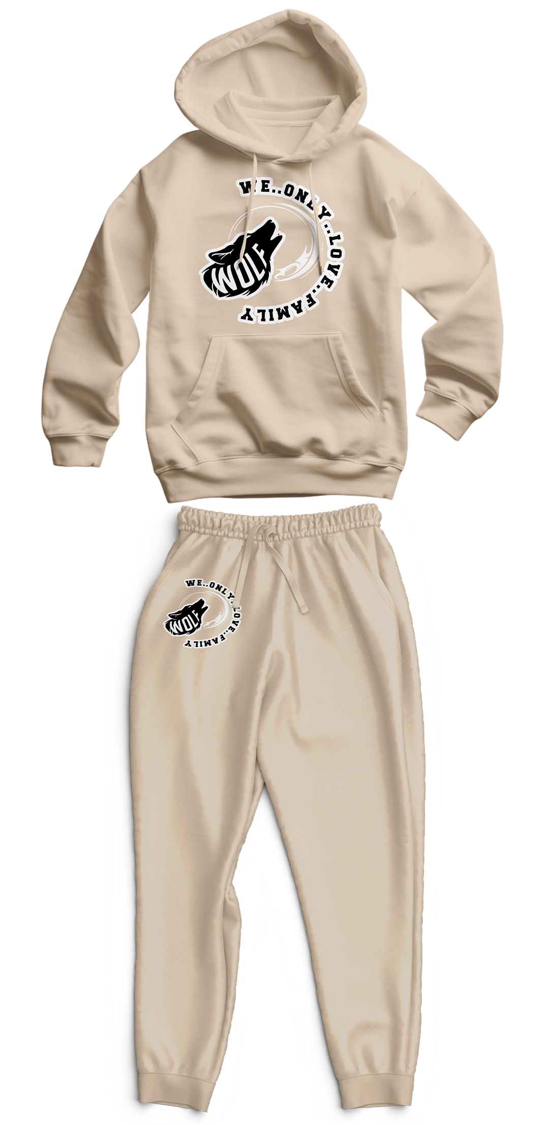 Signature "Wolf" Unisex Family Hoodie & Sweatpants Set