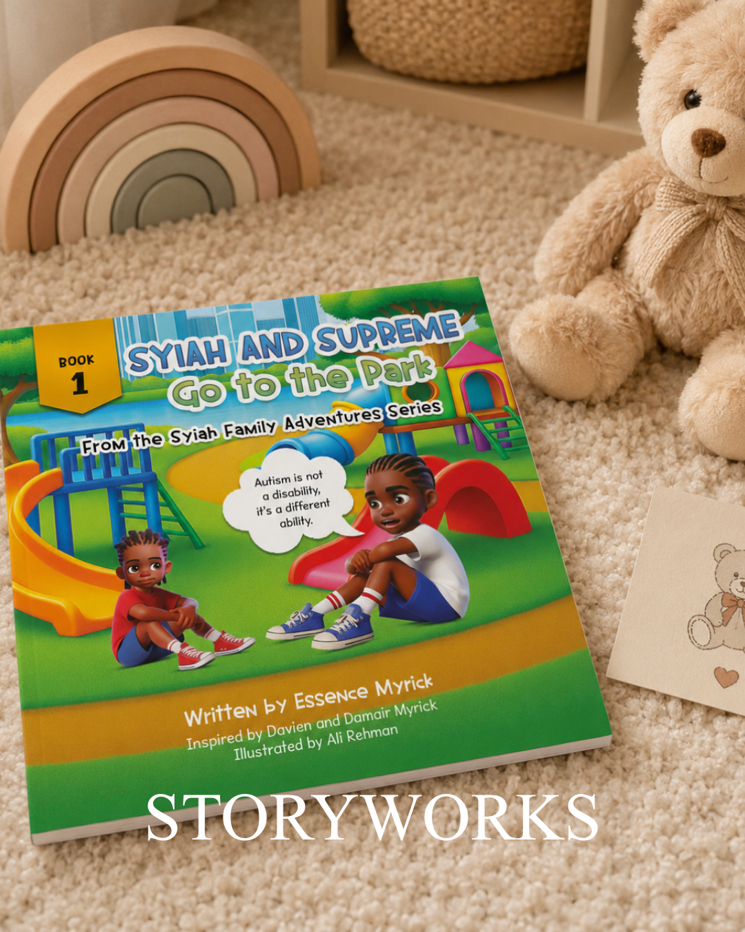 Cover of Syiah and Supreme Go to the Park, a children's book written by Essence Myrick.